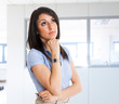 Pensive young woman