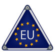 canvas print picture - signs of the EU zone
