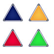 empty triangular road sign