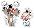 怒られる博士