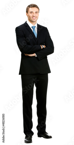Photo: Full body of businessman, isolated over white Full body of businessman, isolated over white