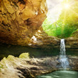 waterfall in the mountain