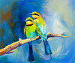 blue tailed bee eaters