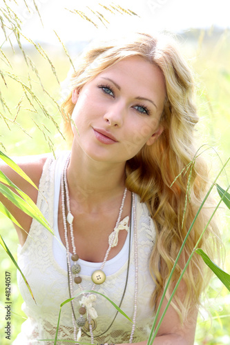 Photo: Gorgeous woman in natural environment Gorgeous woman in natural environment