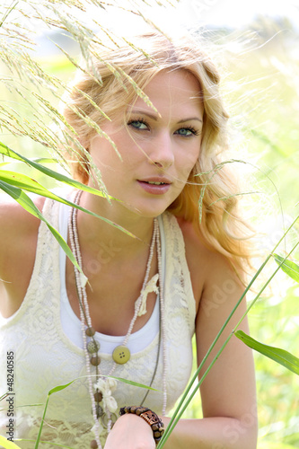 Photo: Gorgeous woman in natural environment Gorgeous woman in natural environment