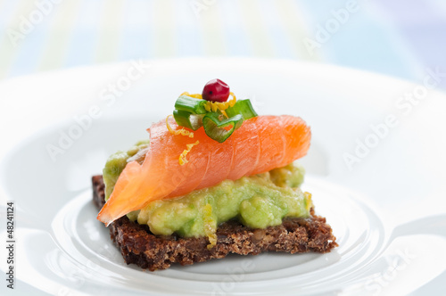 Photo: Salmon sandwich Salmon sandwich