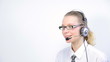 Video: Woman working in a call center Woman working in a call center