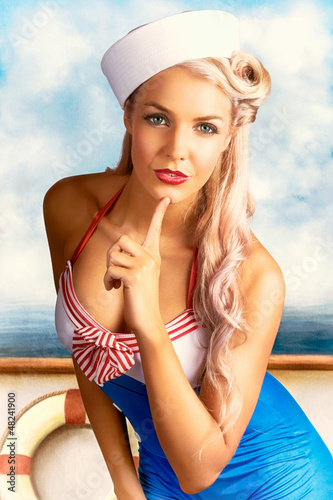 Photo: 50s And 60s Pinup Style Photo Illustration 50s And 60s Pinup Style Photo Illustration
