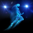 Baskettball Dunking UV-Licht 3D
