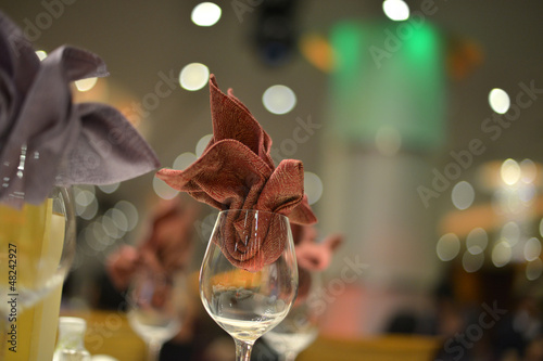 Photo: Banquet wedding table setting Banquet wedding table setting