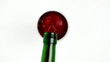 pouring wine top view