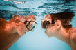 Photo: Teenagers under water Teenagers under water