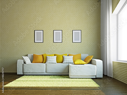 Illustration: Livingroom with furniture Livingroom with furniture