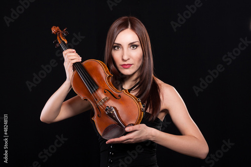 Photo: woman with violin woman with violin