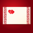 Two heartes postcard