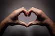 Photo: Hands in the shape of a heart Hands in the shape of a heart
