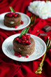 Chocolate cake with a liquid center