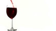 serving red wine