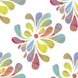 Vector: Colorful floral seamless over white background Colorful floral seamless over white background