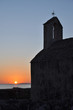 Kirche Sveta Nikola auf Pag, abends