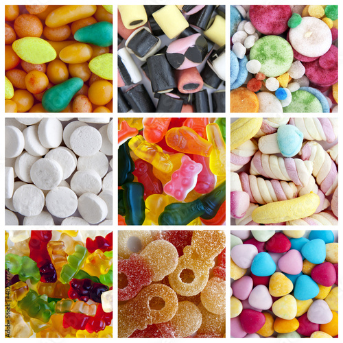 Photo: candy collage candy collage