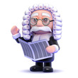 Judge reads the news