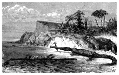 Illustration: Prehistory : Saurians - Oolothic Prehistory : Saurians - Oolothic