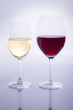 Foto: Weißwein und Rotwein Weißwein und Rotwein