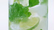Mojito cocktail closeup