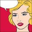 Vector Illustration of an abstract Popart Woman