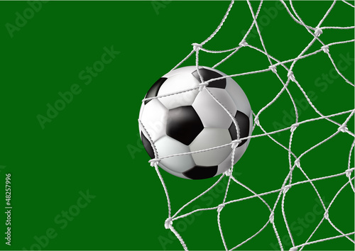 Vector: Ball in the net - goal Ball in the net - goal