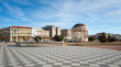 Mascagni terrace in front of the sea, Livorno. Tuscany, Italy.