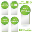 100% Organic, Natural or Bio badge on white
