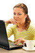 Young woman surfing on the Internet
