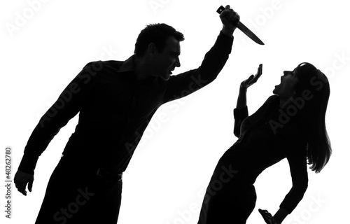 Photo: couple man killing woman silhouette couple man killing woman silhouette
