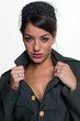 Portrait of military woman