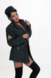 Suggestive military woman