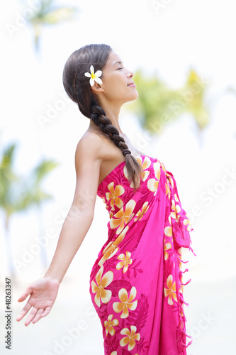 Photo: Beach woman on Hawaii Beach woman on Hawaii