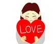 告白　女子　LOVE