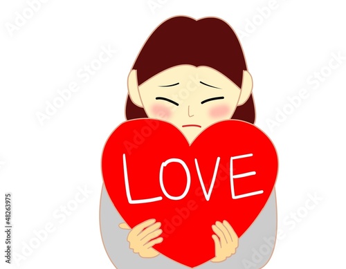 Illustration: 告白 女子 LOVE 告白 女子 LOVE
