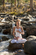 Creek Yoga Woman