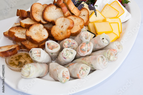 Photo: Spring rolls at party Spring rolls at party