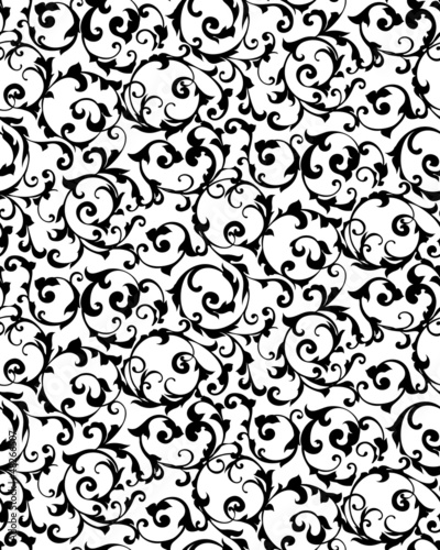 Vector: Black seamless pattern,silhouette Black seamless pattern,silhouette