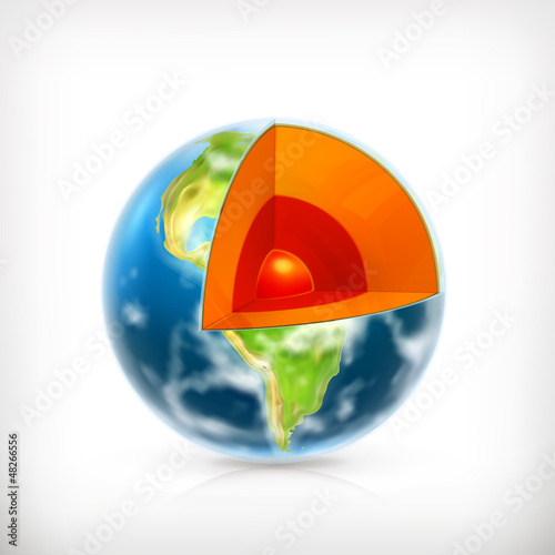 Vector: Earth structure Earth structure
