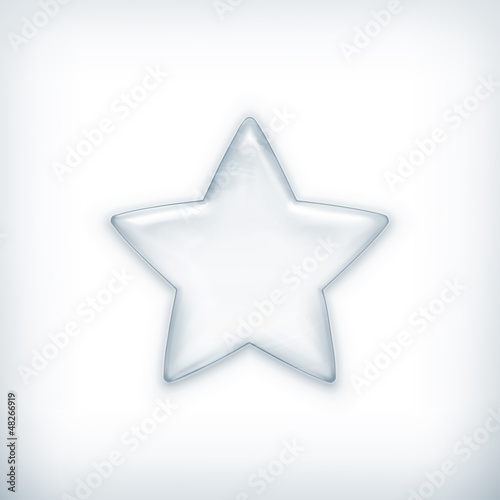Vector: White star White star