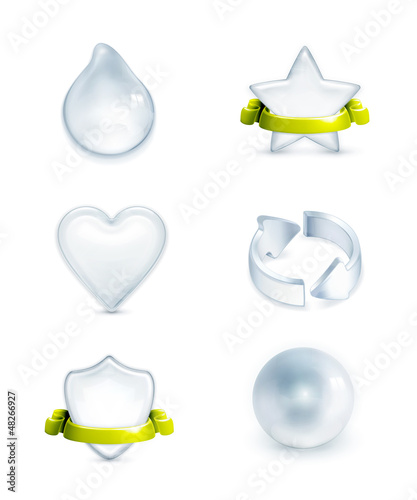 Vector: White icons set White icons set