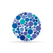 Blue circles Background # Vector