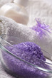 Photo: bath salt with towel bath salt with towel