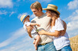 familie in der natur