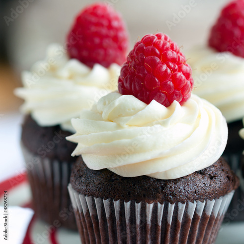 Photo: Raspberry chocolate cupcakes Raspberry chocolate cupcakes
